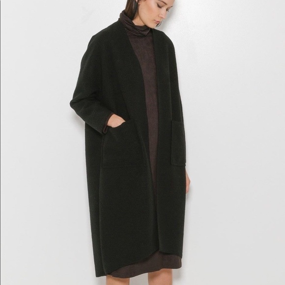 PRIORY Ro Smoking Jacket Grey Italian Boiled Wool - Picture 8 of 8